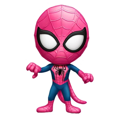Pink Spider-Man in a cool pose sticker