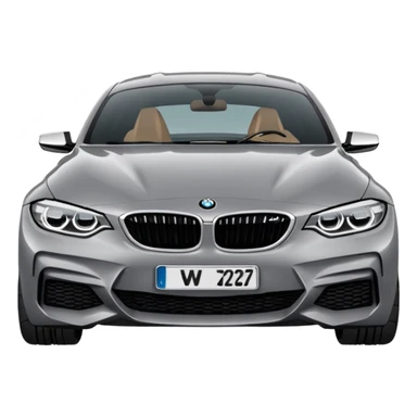Grey bmw g26 emoji sticker