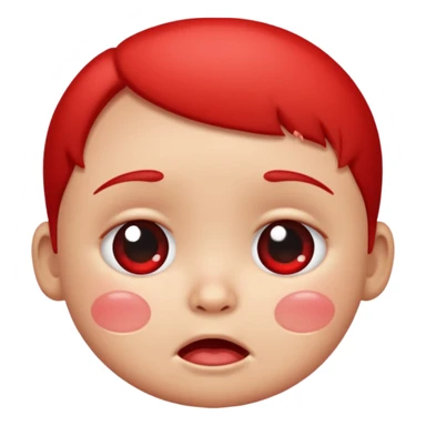 Please make an iPhone version of the baby emoticon that hurts because of the fever sticker