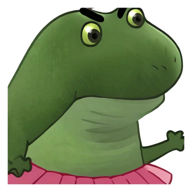 Dinosaur wearing a tutu sticker