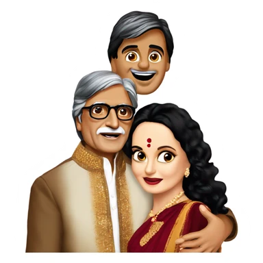 amitabh bacchan with rekha sticker