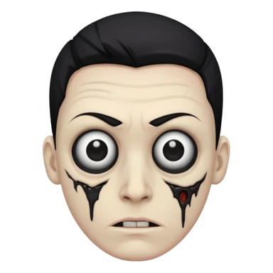 Cenobite with camera replacing eye sticker