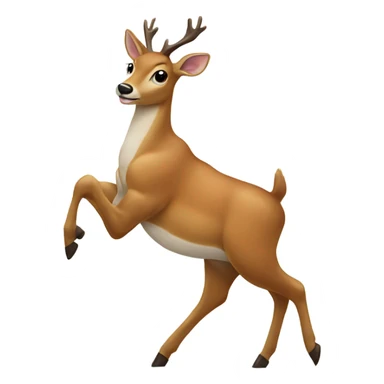 A deer tap dancing sticker