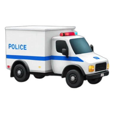 camion de police sticker