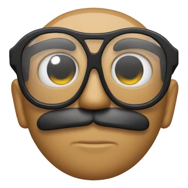 incognito with black glasses sticker