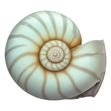 Nautilus shell sticker