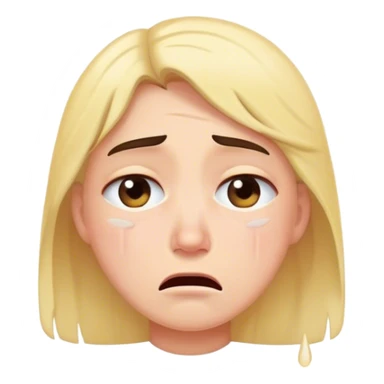 tired and crying sticker