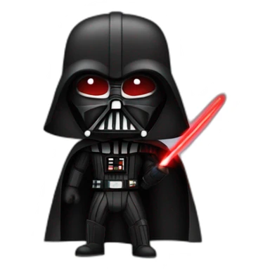 angry red Dark Vador sticker