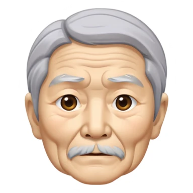 Old man japanese  sticker