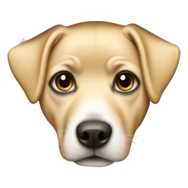 Dog blonde wearing hoodie  sticker