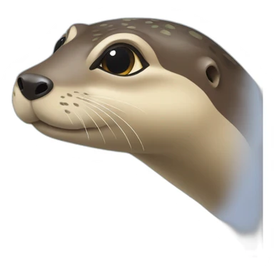 Une loutre sur tortue sticker