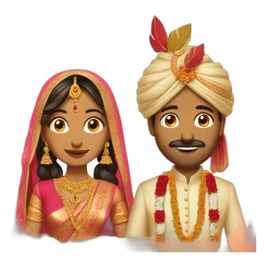 Indian wedding sticker