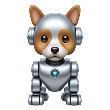 Mini Robots Dog, front view sticker