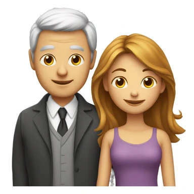 Jeune couple avec un vieux  sticker