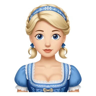 Bier dirndl sticker