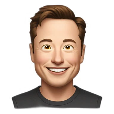 elon musk happy sticker