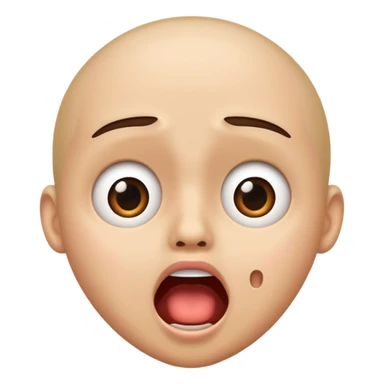 Shocked face sticker