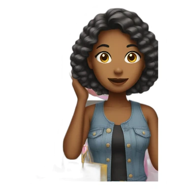 Shopping with girl bestie  sticker