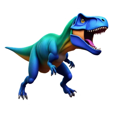 Trex flying a tweaks into space sticker