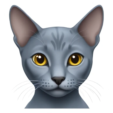 Russian blue cat sticker