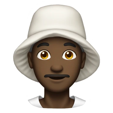 Black guy with a bonnet  sticker