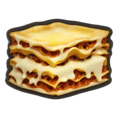 Punched lasagne sticker