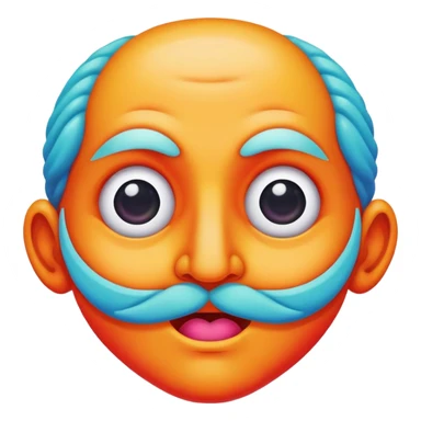 Italian Brainrot meme with colorful and exaggerated features sticker