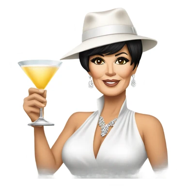 Kris jenner drinking martini sticker
