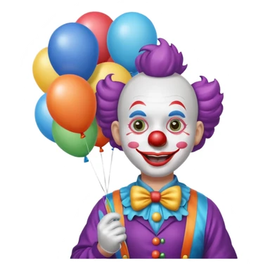 Street Balloon Seller clown  sticker