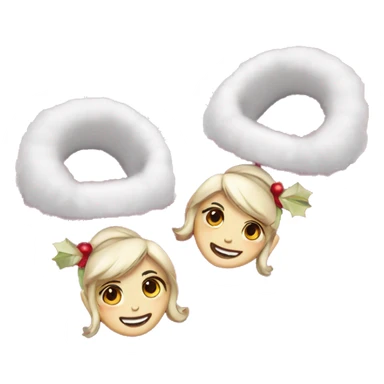 Girly Christmas slippers sticker