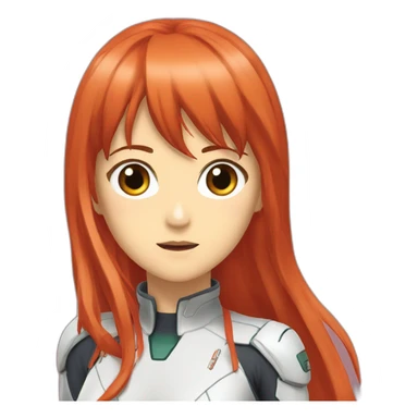 Asuka langley sticker