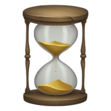 hourglass broken pieces sticker