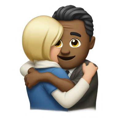 Hugging my wife  sticker