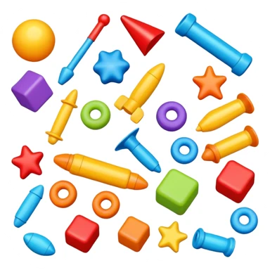 Scattered Toys sticker