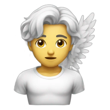 Fallen angel sticker