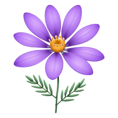 lavender flower sticker