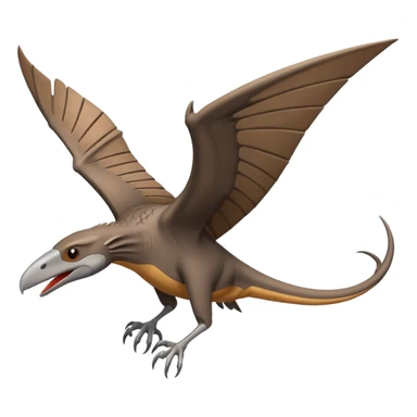 make a pterodactyl flying sticker