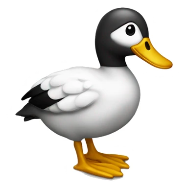 pato viejo con un cartel de 30 año sticker