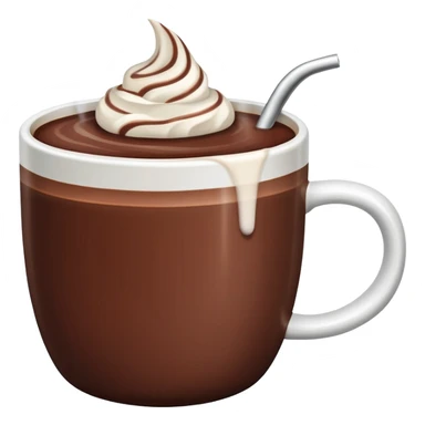 A hot chocolate mug  sticker