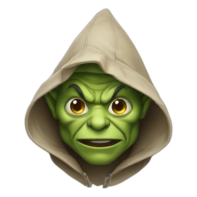 hooded goblin just goofing around sticker