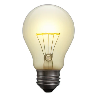 Light Bulb with Dim Light sticker