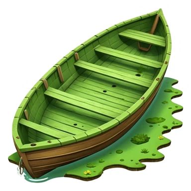 A sunken row boat sticker