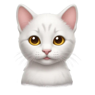 kitten with heart eyes sticker