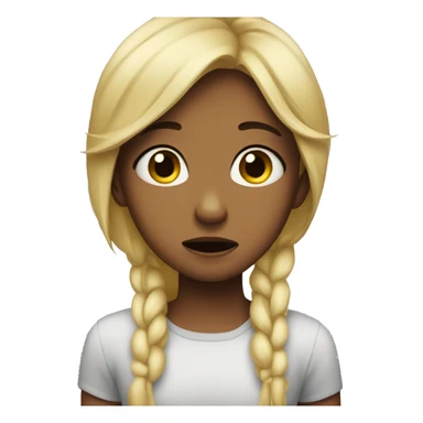 The girl is crying sticker