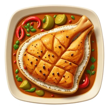 full chicken breast peace curry sticker