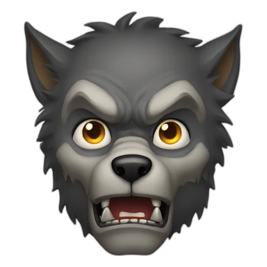scary werewolf sticker
