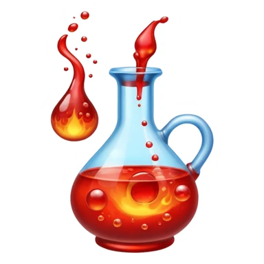 magic potion fire bottle sticker