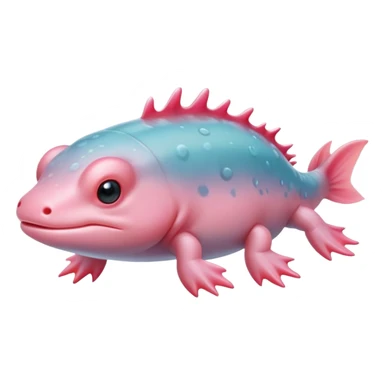 Realistic Axolotl sticker