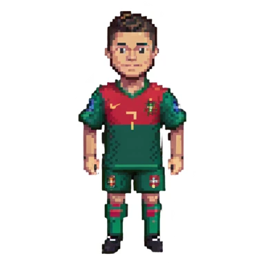 Cristiano Ronaldo soccer player in Portugal jersey sticker