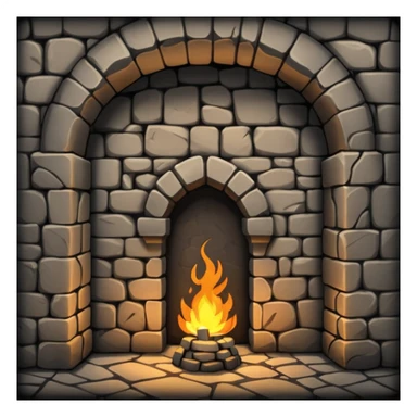 dungeon room in castle room sticker